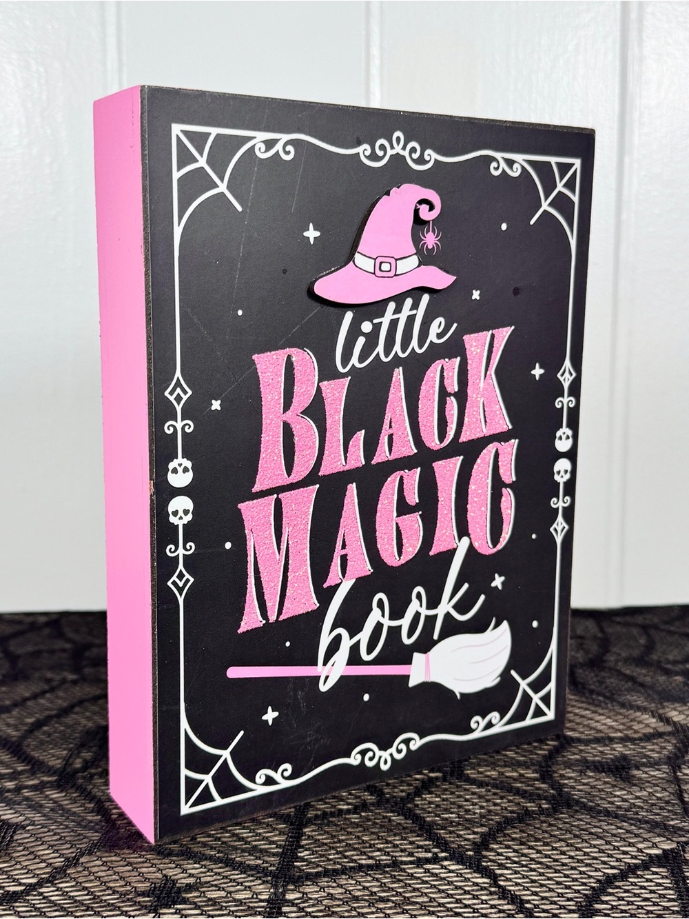 NEW “Little Black Magic Book” Halloween Plaque